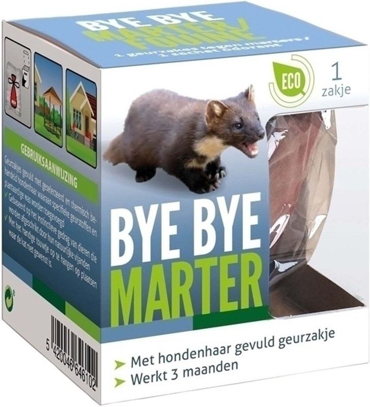 BSI Bye Bye Marterverjager Bruin - Natuurlijke Ongediertewering - 1 Geurzakje