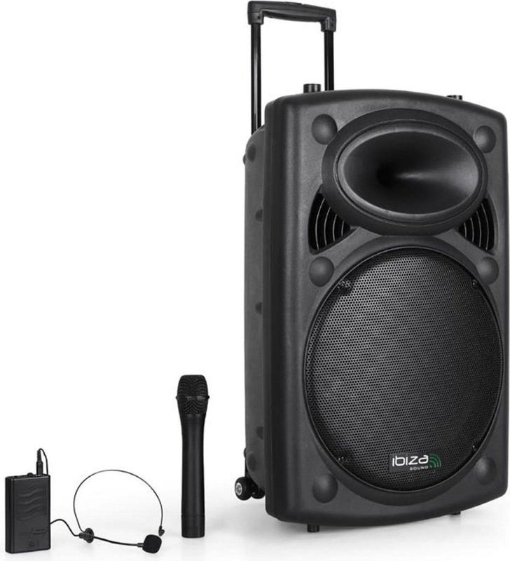 IbizaSound PORT15VHF-BT mobiele luidspreker box 800W