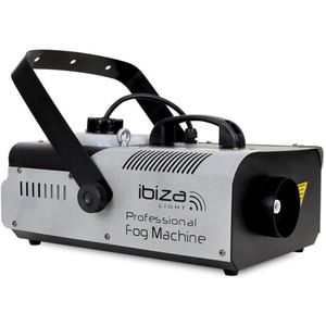 LSM1500PRO Ibiza Professionele rookmachine, 1500 W, programmeerbaar, DMX en afstandsbediening, zwart