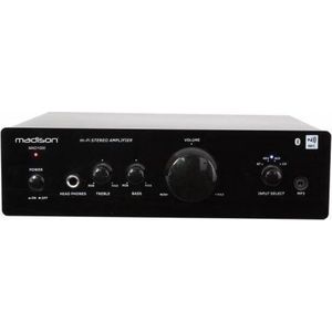 Madison - MAD1000 - Hifi Stereo Versterker - Bluetooth - NFC