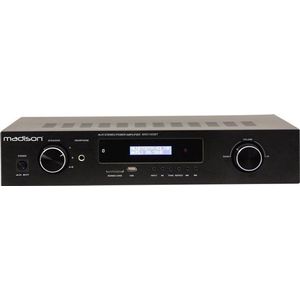 Madison - MAD1400BT-BK - HI-FI Stereo Versterker 2 X 100W RMS met Bluetoot - US - SD en FM