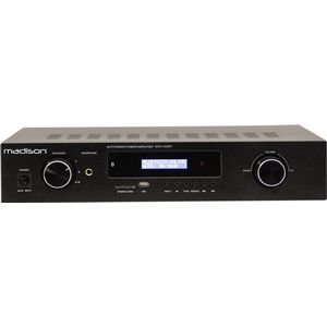Madison - MAD1400BT-BK - HI-FI Stereo Versterker 2 X 100W RMS met Bluetoot - US - SD en FM