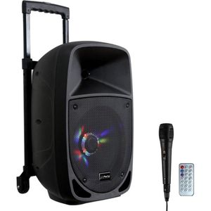Party-8LED Mobiele Bluetooth PA Luidspreker Sound Box met Lichtshow | 300 Watt