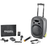 Ibiza Sound PORT8VHF-MKII-TWS - Mobiele Bluetooth Luidspreker - USB/SD