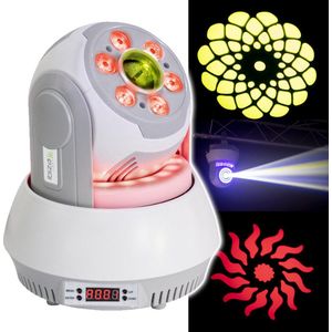 Wash Moving Head met 30W GOBO spot & LED ring (wit)