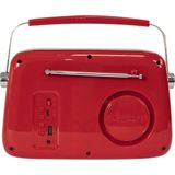 Madison Freesound-VR40R Draagbare Retro Radio met Bluetooth en USB