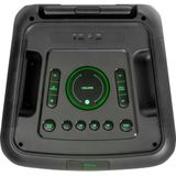 STREET-WAVE-MAX - Draagbaar Luidsprekersysteem - Zwart - Batterij Aangedreven met Bluetooth en USB