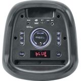 Ibiza - MERCURE50 - Batterijgevoede 500W luidspreker met lichteffecten aan de voorzijde, Bluetooth, SD, USB, TWS-functie - Zwart