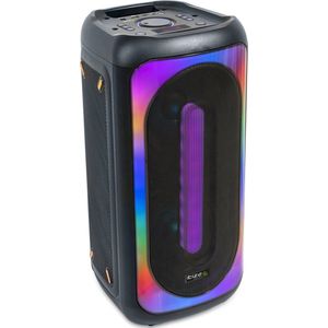 Ibiza - MERCURE50 - 500W batterijluidspreker met lichteffecten op de voorzijde, Bluetooth, SD, USB, TWS-functie - Zwart