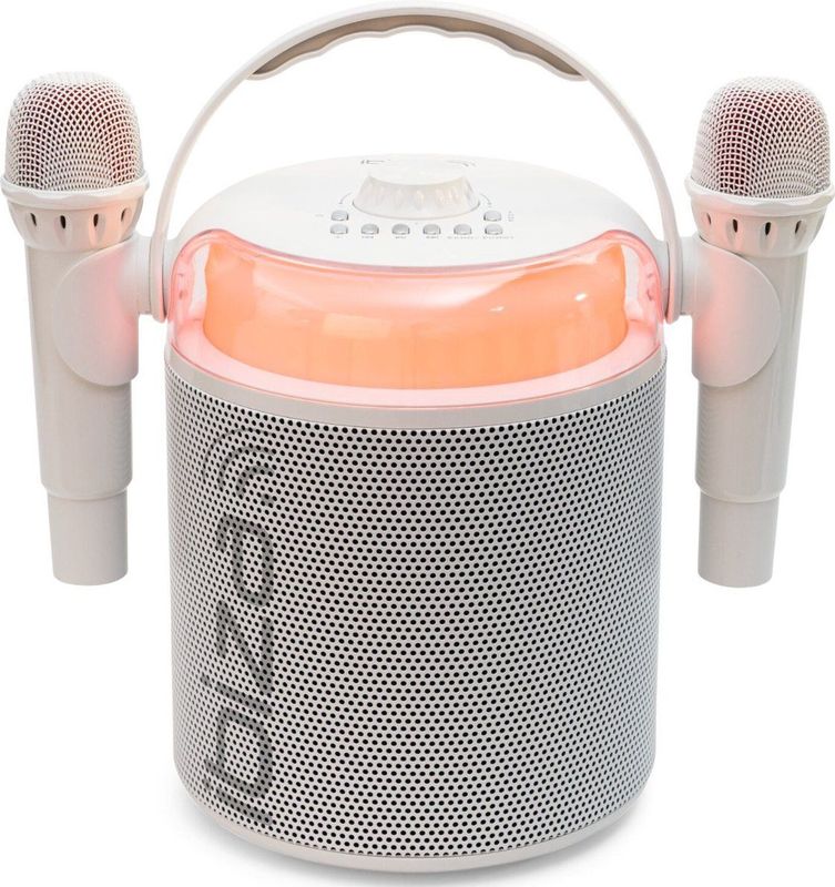 KARAHOME - KARAHOME-WH - Karaoke Luidspreker - Wit - Bluetooth, USB, MicroSD, AUX