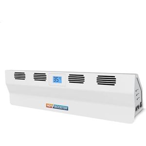 LTC - HOT-BOOSTER - Thermische diffuser voor radiatoren op batterijen - Efficiënt en zuinig - De oplossing die warme lucht horizontaal van radiatoren leidt - Wit