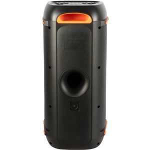 Ibiza - COLUMBA600 - Luidspreker - Multicolor Infinity LED - Oplaadbare Batterij - Bluetooth - Micro-SD - USB - Aux - 2 MIC IN