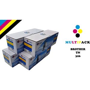 Toner Brother Multipack TN-326 / BKCMY Convient Pour DCP-L8400, L8400CDW, L8400CDN, L8450, L8450CDW, HL-L8250, L8250CDN, L8350, L8350CDW, MFC-L8650, L8650,CDW, L8850 - Compatible