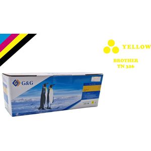 Toner Brother TN-326/ Yellow Convient Pour DCP-L8400, L8400CDW, L8400CDN, L8450, L8450CDW, HL-L8250, L8250CDN, L8350, L8350CDW, MFC-L8650, L8650,CDW, L8850 - Compatible