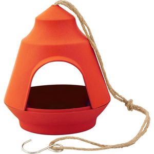 Point-Virgule - Voederhuisje Voor Tuinvogels - Hangend - Oranje – 18 x 17,5 x 15,5 cm