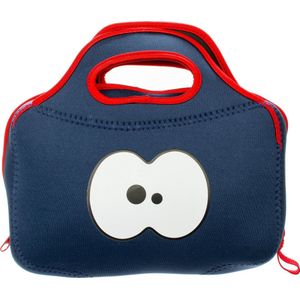 Fruitfriends FF3124 ontbijttas, neopreen, 45 x 35 x 25 cm, donkerblauw / rood