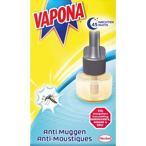 Vapona - Anti Muggenstekker Navulling - Insectenbestrijding - 45 Nachten
