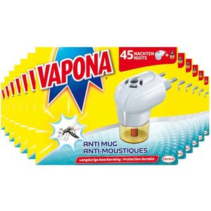 12x Vapona Anti-Mug Muggenstekker 45 nachten