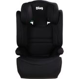 Ding Riley Autostoel - Zwart - Autogordel - i-Size - Vanaf 100 tot 150cm - 3 tot 12 jaar
