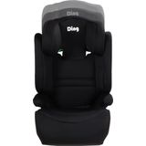 Ding Riley Autostoel - Zwart - Autogordel - i-Size - Vanaf 100 tot 150cm - 3 tot 12 jaar