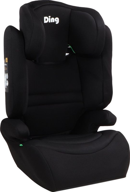 Ding Riley Autostoel - Zwart - Autogordel - i-Size - Vanaf 100 tot 150cm - 3 tot 12 jaar