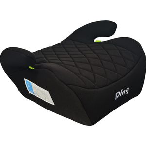 Ding Myla Booster - Zwart - Isofix stoelverhoger - i-Size - Vanaf 125 tot 150 cm - 6 tot 12 jaar