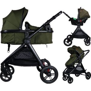 Ding Liam Combi Kinderwagen - Forest Green - 3-in-1