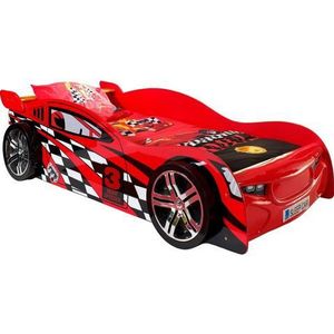 Vipack Bed Night speeder raceauto - 90 x 200 cm - rood