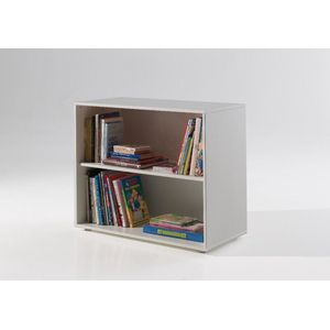 Vipack-Boekenkast-Pino-met-2-lades-hout-wit