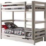 Vipack Stapelbed Pino 180H – Wit met Lades