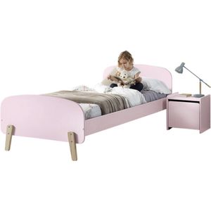 Vipack Bed Kiddy inclusief nachtkast - 90 x 200 cm - roze