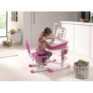 Vipack Kinderbureau Verstelbaar Comfortline 301 met Stoel Roze en Wit