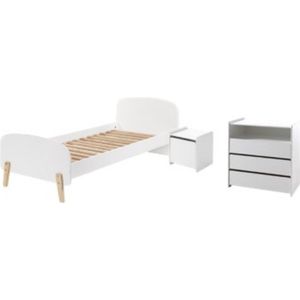 Vipack Bed Kiddy inclusief nachtkast en commode - 90 x 200 cm - wit