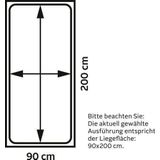 Vipack - Bedhuisje Charlotte - 90x200 - Wit