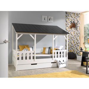 Vipack Kinderbett, (Made in Europe), Hausbett wahlweise mit Bettschublade