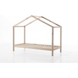 Vipack Bed Dallas als huis - Kinderbed - 90 x 200 cm - Naturel