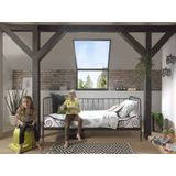 Vipack Kojen-Metallbett Alice - 90 x 200 cm, Schwarz