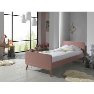 Vipack - Bed Billy - Kinderbed - Roze - Grenenhout en MDF