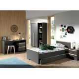 Vipack - Bed London - 90x200 - Antraciet
