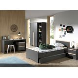 Schreibtisch London 140cm - anthrazit