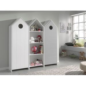 Vipack Jugendzimmer-Set "Casami", (Set, 3 tlg., 2 Drehtürenschränken und 1 Standregal)