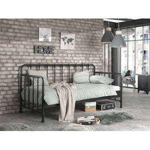 Kajuitbed Bronxx metaal 90x200 - matzwart