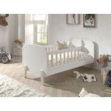 Vipack Bed Kiddy kleuter - 70 x 140 cm - wit