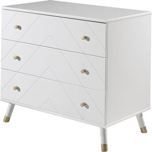 Vipack - Commode - Wit - MDF - 3 Lades