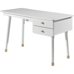Vipack - Billy Bureau - Wit - Hoogwaardig Materiaal - 2 Lades