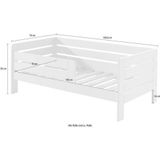 Vipack - Peuterbed Anastasia 70 x 140cm dennenhout - 70x140 - Wit
