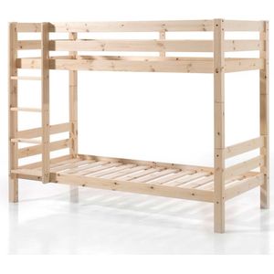 Stapelbed Claire 160cm met bedlade - dennenhout