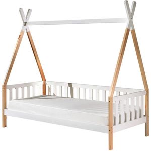 Vipack - Tipi Bedbank - Wit - Grenenhout