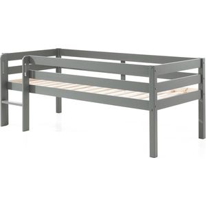 Vipack Spielbett "Vipack Pino", (Made in Europe), Niedriges Spielbett mit LF 90 x 200 cm, Ausf. weiß oder grau lackiert