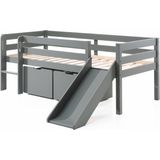 Vipack Spielbett "Vipack Pino", (Made in Europe), Niedriges Spielbett mit LF 90 x 200 cm, wahlweise mit Hängeregal
